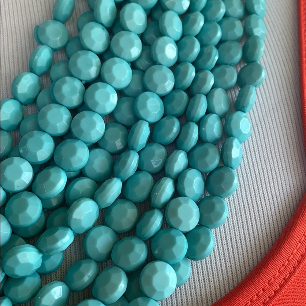 11 Multi layers blue necklace and earrings… - Picture 3 of 5